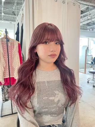 ロング カラー ゆるふわガーリーst yle🩰yuukaのヘアスタイル