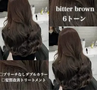 カラー 🤍透明感ブラウン himi🤍のヘアスタイル
