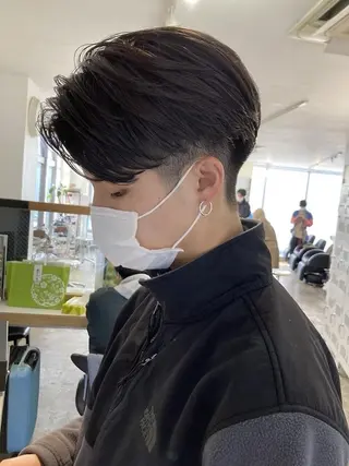 パーマ メンズ fifth men's原宿所属・fifth/原宿/ シャドウパーマ/カズのヘアスタイル