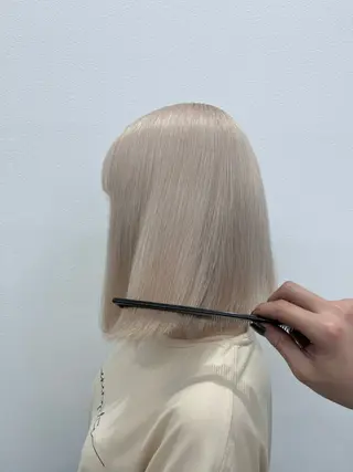 ショート カラー ヘアアレンジ ハイトーン/透明感/ レイヤー/かずや🦁のヘアスタイル