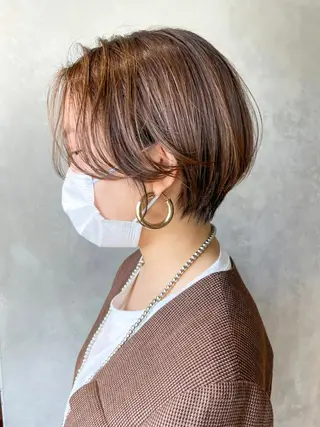 ショート カラー パーマ ヘアアレンジ ITbyALBUM 浦和店のヘアスタイル