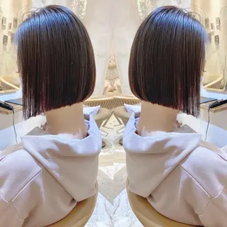ショート カラー ツヤ髪になりたい方へ 🩷柴田知亜希のヘアスタイル