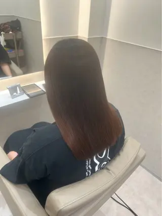 ロング 艶髪ストレート/ 透明感カラー/ひよりのヘアスタイル