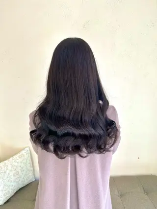 セミロング カラー RIRU 草津のヘアスタイル