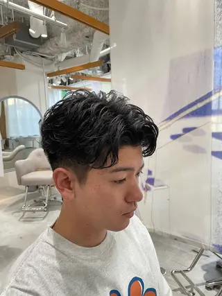 パーマ メンズ INCE  HAIR 梅田　長町　至のヘアスタイル