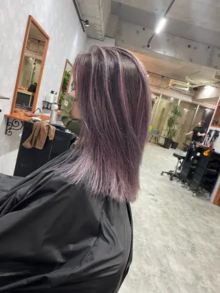 ミディアム andKおもろまち店 艶ダブルカラー✨のヘアスタイル