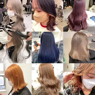 セミロング カラー *モデル募集🤍横浜 透明感カラー🫧のヘアスタイル