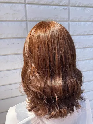 ミディアム 透明感カラー 板橋　島村美咲のヘアスタイル