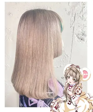 ミディアム カラー GARU-ガル-所属・TSUNO🦖 派手髪/オタク美容師のヘアスタイル