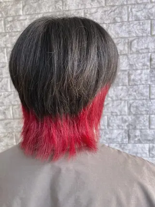 ミディアム カラー メンズ EMANON新宿南口所属・ケアブリーチ×艶カラ ー️🫧Shioriのヘアスタイル