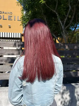 ミディアム カラー パーマ ヘアアレンジ ちひろ /似合わせカラーのヘアスタイル