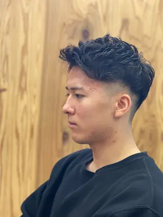 ショート メンズ Switch所属・メンズパーマ新発田駅 仲野博和のヘアスタイル