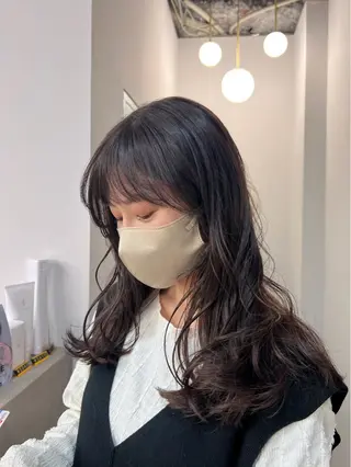 セミロング 仲川 沙希のヘアスタイル