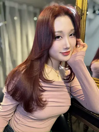 ロング カラー ワンホンヘア ケラチン/Kaitoのヘアスタイル