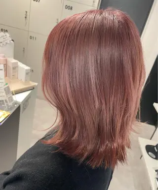 ミディアム カラー レイヤー×髪質改善 ×透明感/杉田 圭のヘアスタイル