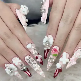 ネイル ANH ゴテゴテネイルのネイルデザイン