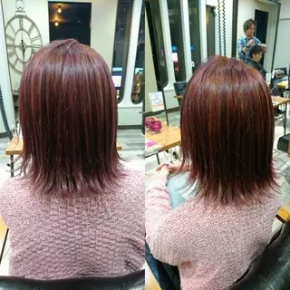 ミディアム カラー ACROあべの店所属・艶カラー/インナー /グラデ/大西小百合のヘアスタイル