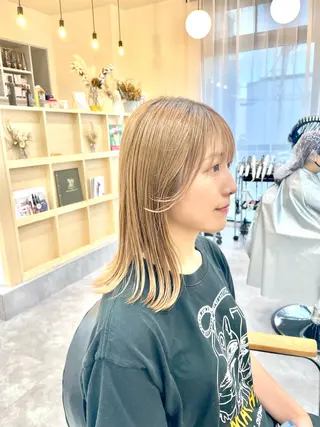 ミディアム SOYON豊田市駅店所属・髪質改善/ 上村旺武のヘアスタイル