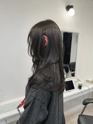 ロング カラー ヘアアレンジ SALOWIN京都河原町Suite店所属・外国人風レイヤー/ ハイトーンSHUのヘアスタイル