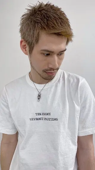 ショート メンズ カラー ヘアアレンジ 透明感/レイヤー 🇰🇷tomonaのヘアスタイル