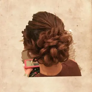 ロング ヘアアレンジ Hair set RUUNAのヘアスタイル