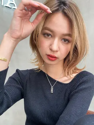 ミディアム カラー パーマ ネイル ヘアアレンジ キッズ メンズ マツエク・マツパ 🌸グレージュ/ ベージュ🌸yutaのヘアスタイル