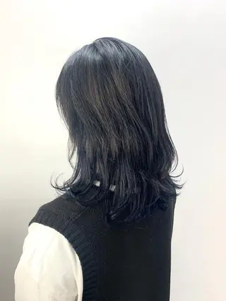 ミディアム カラー 田中大星 /ボブ 縮毛矯正のヘアスタイル