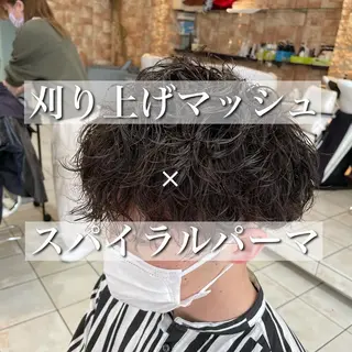 ショート パーマ メンズ シャドウパーマ/縦落 ちパーマ 大久保拓実のヘアスタイル