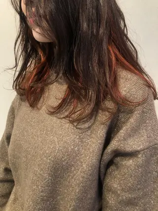 セミロング レイヤーカット/ 透明感カラーmikuのヘアスタイル