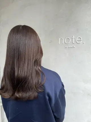 セミロング カラー BRICK HAIR & SPA 松山所属・miyu .のヘアスタイル
