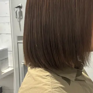 ミディアム カラー 髪質改善ストレート /暖色カラー🎀🪞のヘアスタイル