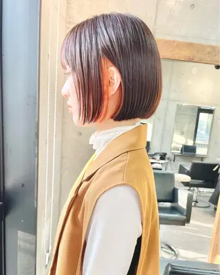 ショート カラー ショートボブ縮毛矯正 髪質改善のプロ山道潤のヘアスタイル