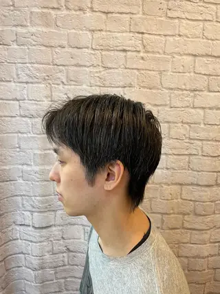 ミディアム メンズ 無料メンズカット❗️ 岡本晟我のヘアスタイル