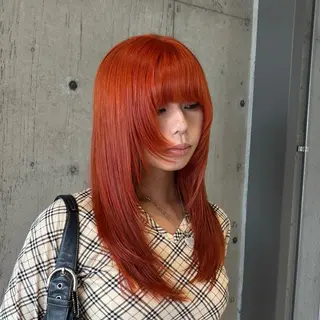 ロング カラー 🍎ダブルカラー/ ショートボブ🍎リオのヘアスタイル