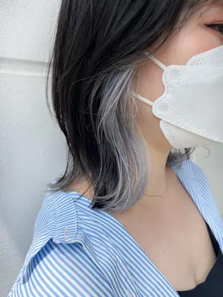 ミディアム カラー ダブルカラー / インナーカラーMiiのヘアスタイル