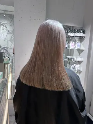 ロング カラー ハイレイヤー/ウルフ 吉田ジョウのヘアスタイル