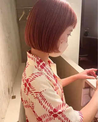ショート カラー 西山 紗耶香🪽 透明感カラー/ボブのヘアスタイル