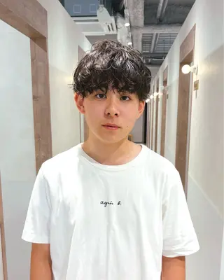 パーマ メンズ メンズパーマ/メンズ カット　田中気理真のヘアスタイル