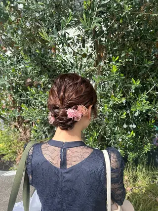 ロング ヘアアレンジ hair lapis上地所属・ハヤシ ユウカのヘアスタイル