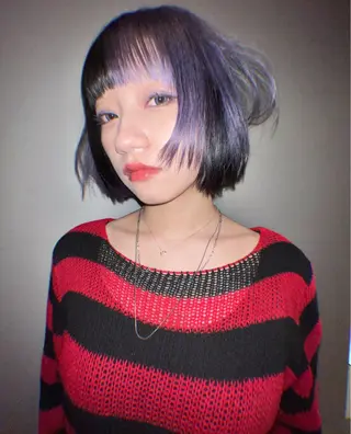 ショート カラー haco＋所属・圧倒的デザイン力 店長🎨RENAのヘアスタイル