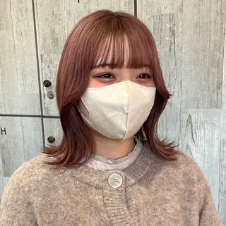 セミロング カラー カラー/韓国レイヤー /ブリーチ/hinaのヘアスタイル