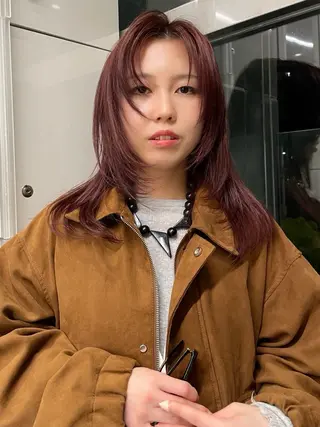 セミロング 大谷 百音のヘアスタイル