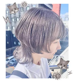 ショート カラー GARU-ガル-所属・TSUNO🦖 派手髪/オタク美容師のヘアスタイル