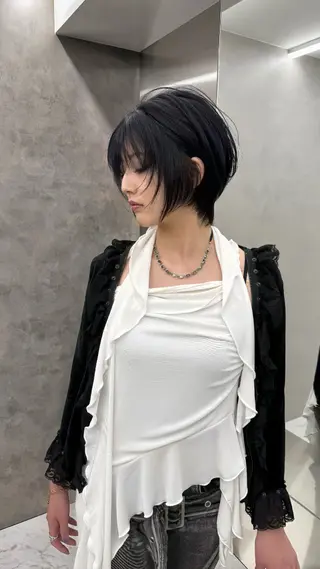 ショート レイヤー/ハッシュ カット【春道】のヘアスタイル