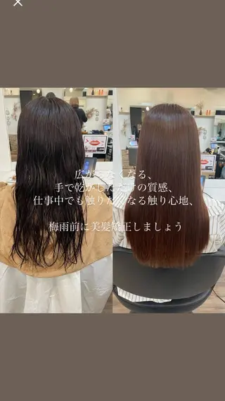 ロング パーマ VISAGE ba.sk 金子詩帆のヘアスタイル