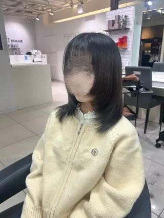 セミロング 【縮毛矯正/レディー スカット】美涼🎀のヘアスタイル