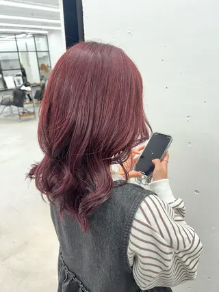 ミディアム カラー 🎀ちさ🎀 JILLSTUDIOのヘアスタイル