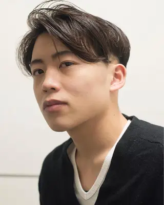 ミディアム メンズ 千葉 慎也のヘアスタイル