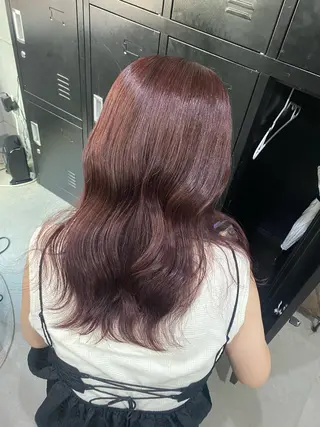 ロング カラー ヘアアレンジ 艶髪ハイトーン特化 梅田美容室SLYのヘアスタイル