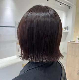 ショート カラー ボブ/美髪矯正 /佐藤　奈巳のヘアスタイル